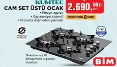 KUMTEL CAM SET ÜSTÜ OCAK